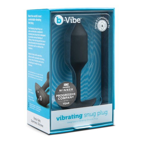 b-Vibe Plug Pesado Vibrante M - 112g Negro