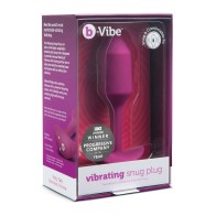 b-Vibe Plug Acogedor Vibrante con Peso M - 112 g Rosa