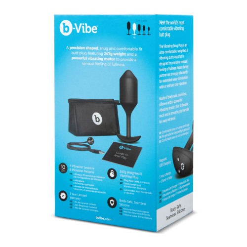 Plug XL Vibrante y Ponderado Snug b-Vibe para Placer