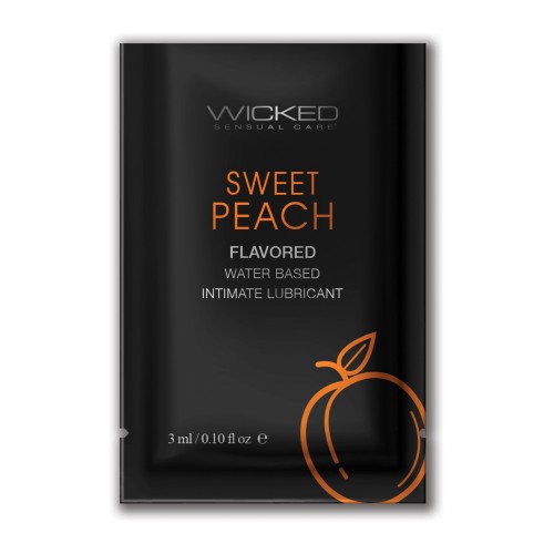 Wicked Aqua Water Based Lubricant Sweet Peach Flavor