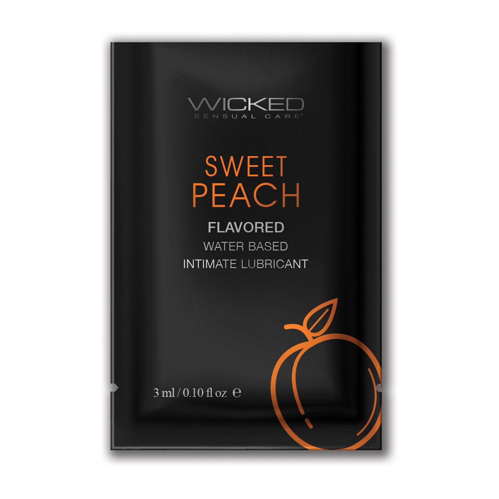 Wicked Aqua Water Based Lubricant Sweet Peach Flavor