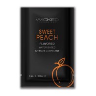 Wicked Aqua Water Based Lubricant Sweet Peach Flavor