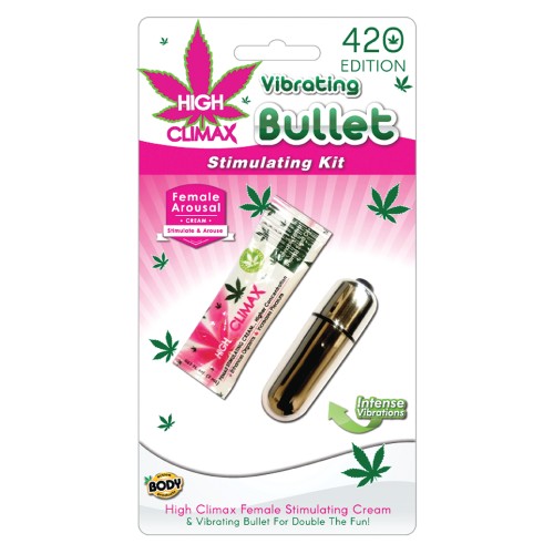 High Climax Vibrating Bullet Kit with Hemp Oil