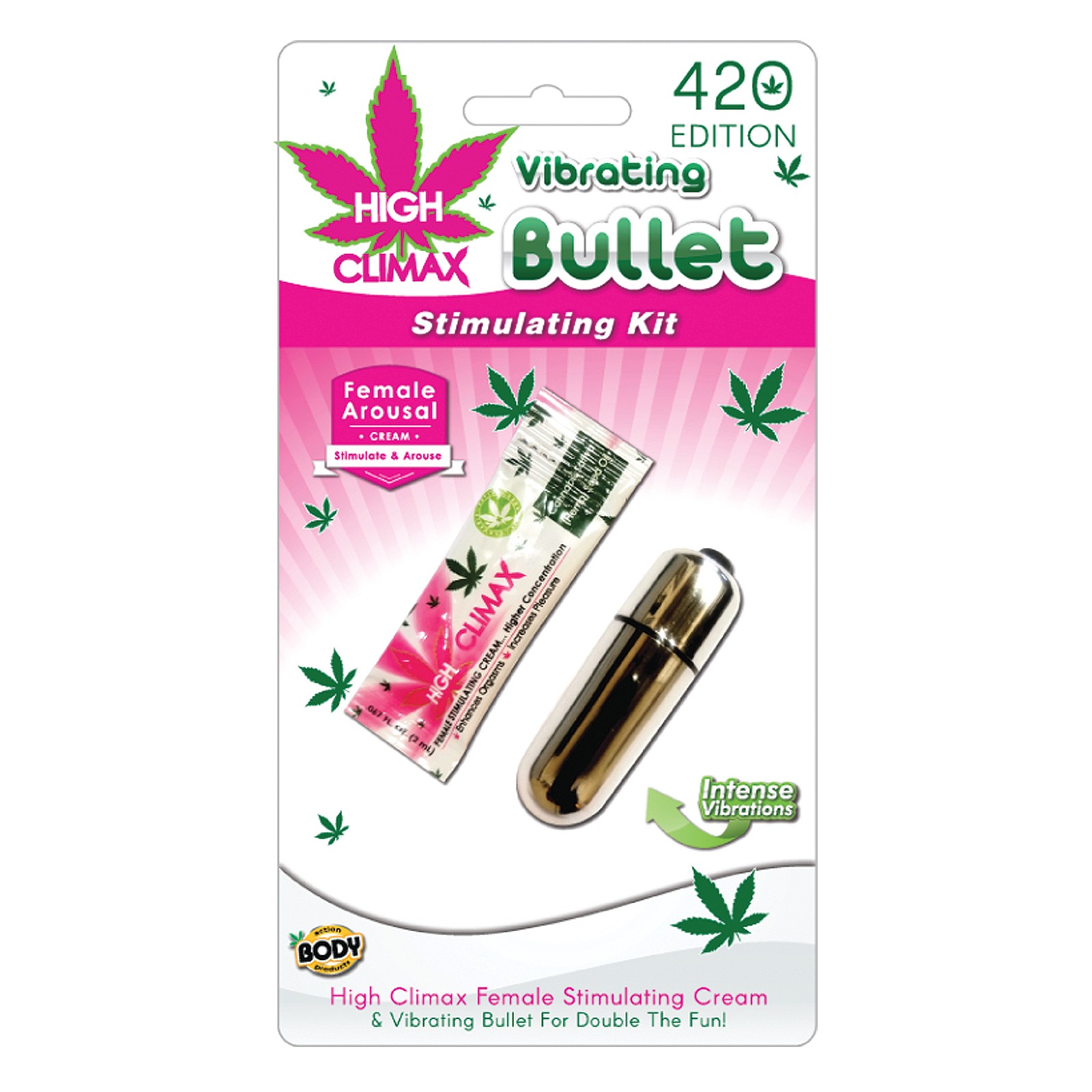 High Climax Vibrating Bullet Kit with Hemp Oil