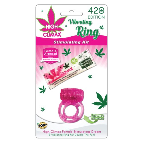 High Climax Vibrating Ring & Hemp Seed Oil Stimulating Kit