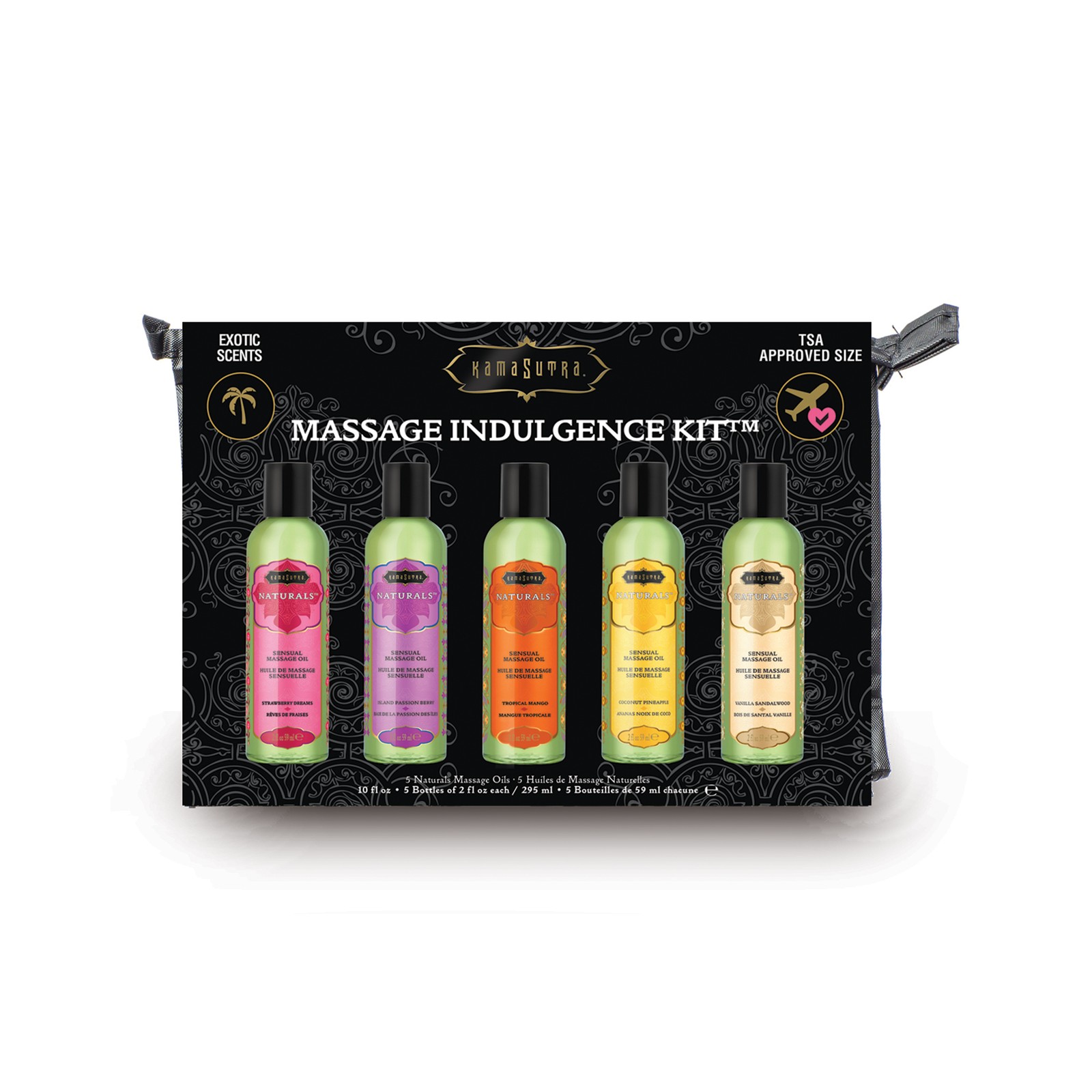 Kit de Indulgencia de Masaje Kama Sutra Naturals para Relajación