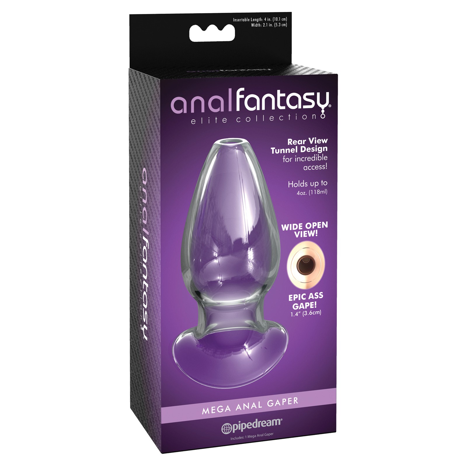 Anal Fantasy Elite Mega Glass Gaper - Ultimate Pleasure