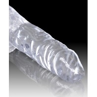 King Cock Dildo Transparente de 4 Pulgadas con Testículos