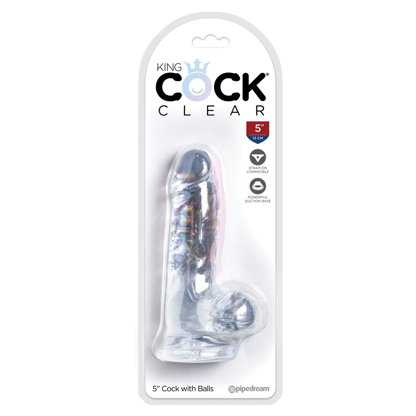 King Cock Clear 5 Inch Dildo Realistic Design