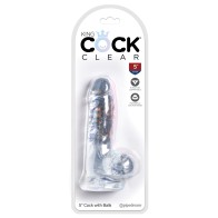 King Cock Clear 5 Inch Dildo Realistic Design