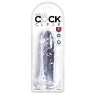 King Cock Clear 6" Dildo