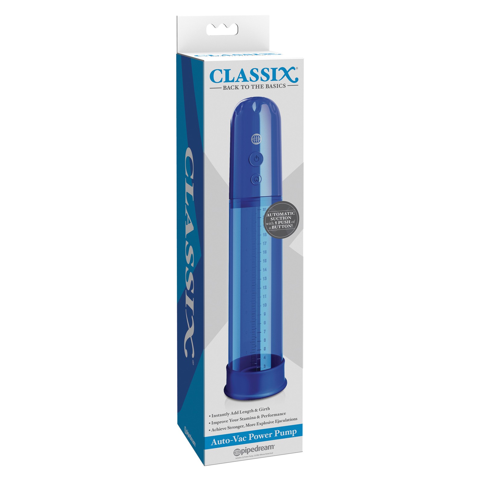 Classix Auto Vac Power Pump para Erección Aumentada