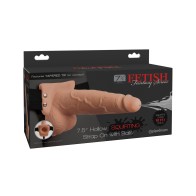 Fetish Fantasy 7.5 Hollow Squirting Strap On Flesh