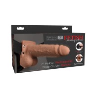 Fetish Fantasy 7" Hollow Strap-On with Remote for Couples