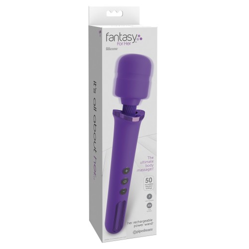 Fantasy for Her Rechargeable Power Wand for Intense Pleasure