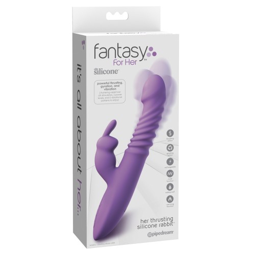 Ultimate Thrusting Silicone Rabbit Purple