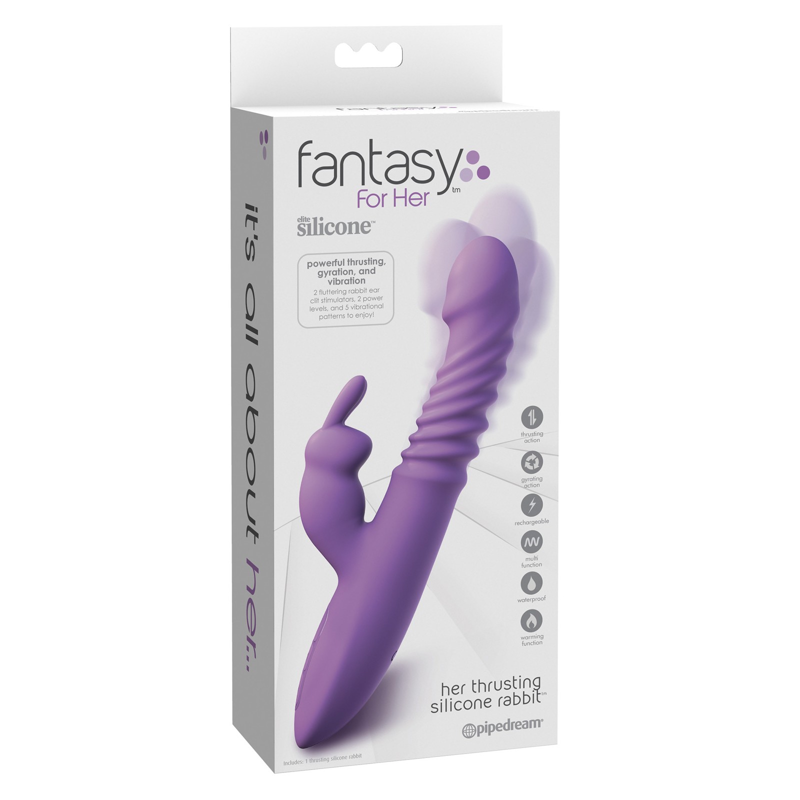 Ultimate Thrusting Silicone Rabbit Purple