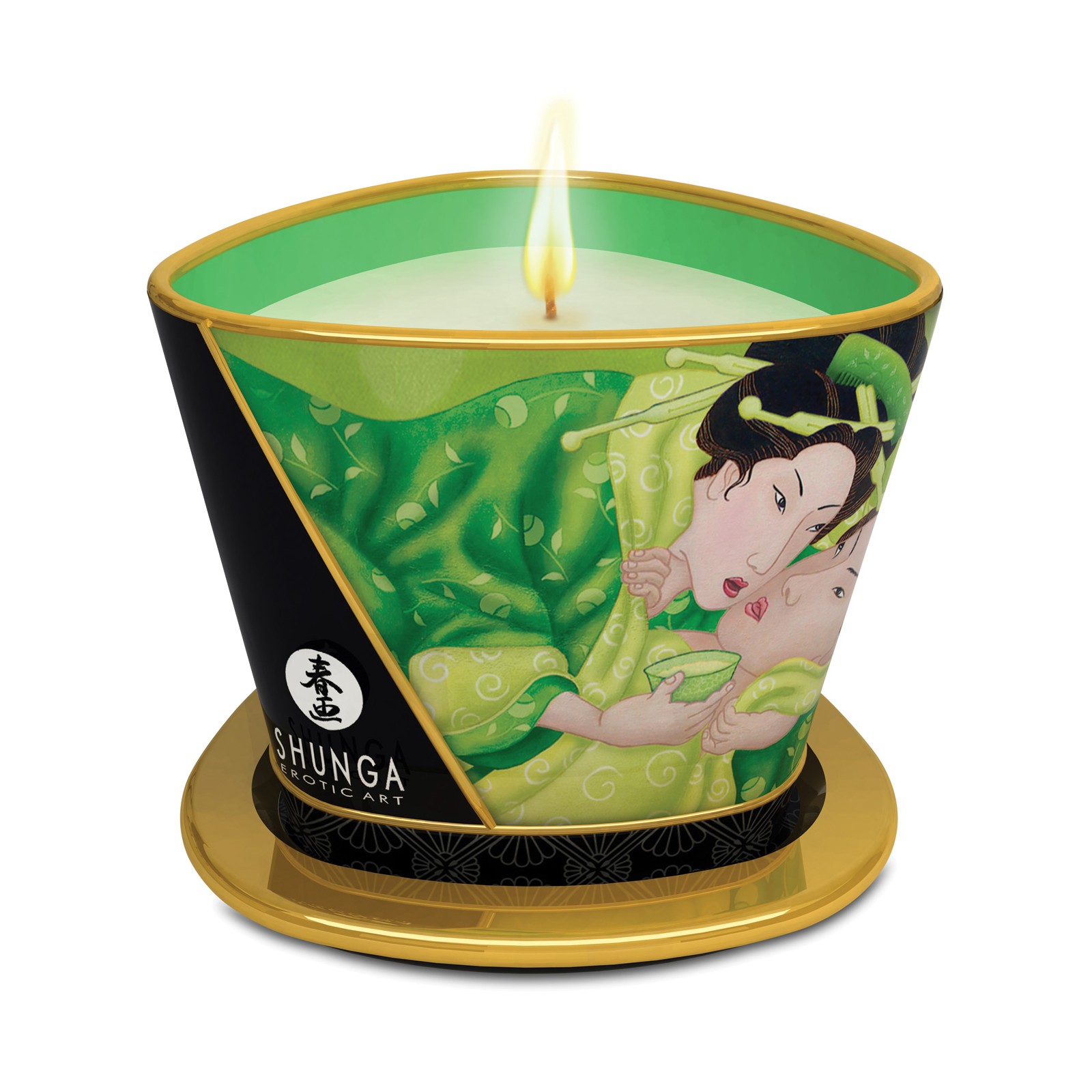 Shunga Zenitude Massage Candle Exotic Green Tea