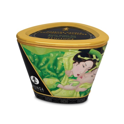 Shunga Zenitude Massage Candle Exotic Green Tea