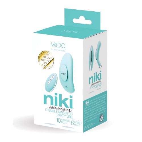 Vibrador Panty Recargable VeDO Niki - Tease Me Turquesa