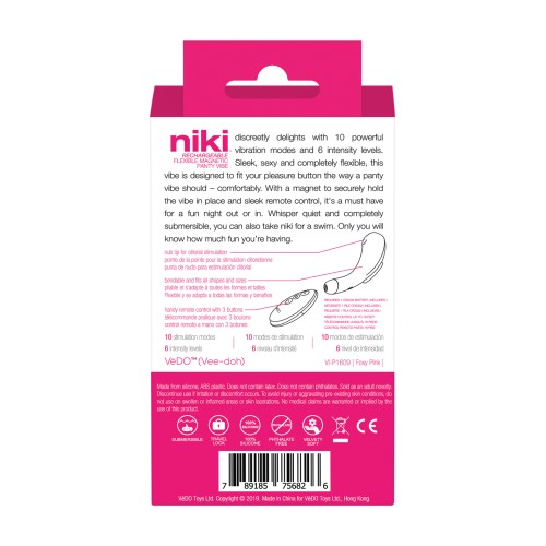 VeDO Niki Vibrador de Panty Recargable