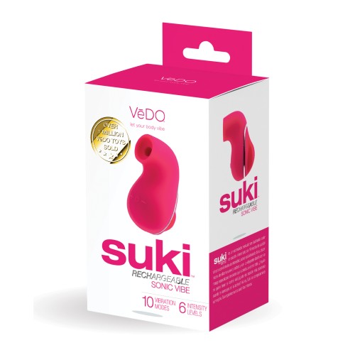 VeDO Suki Succionador Vibrante Recargable - Rosa Foxy