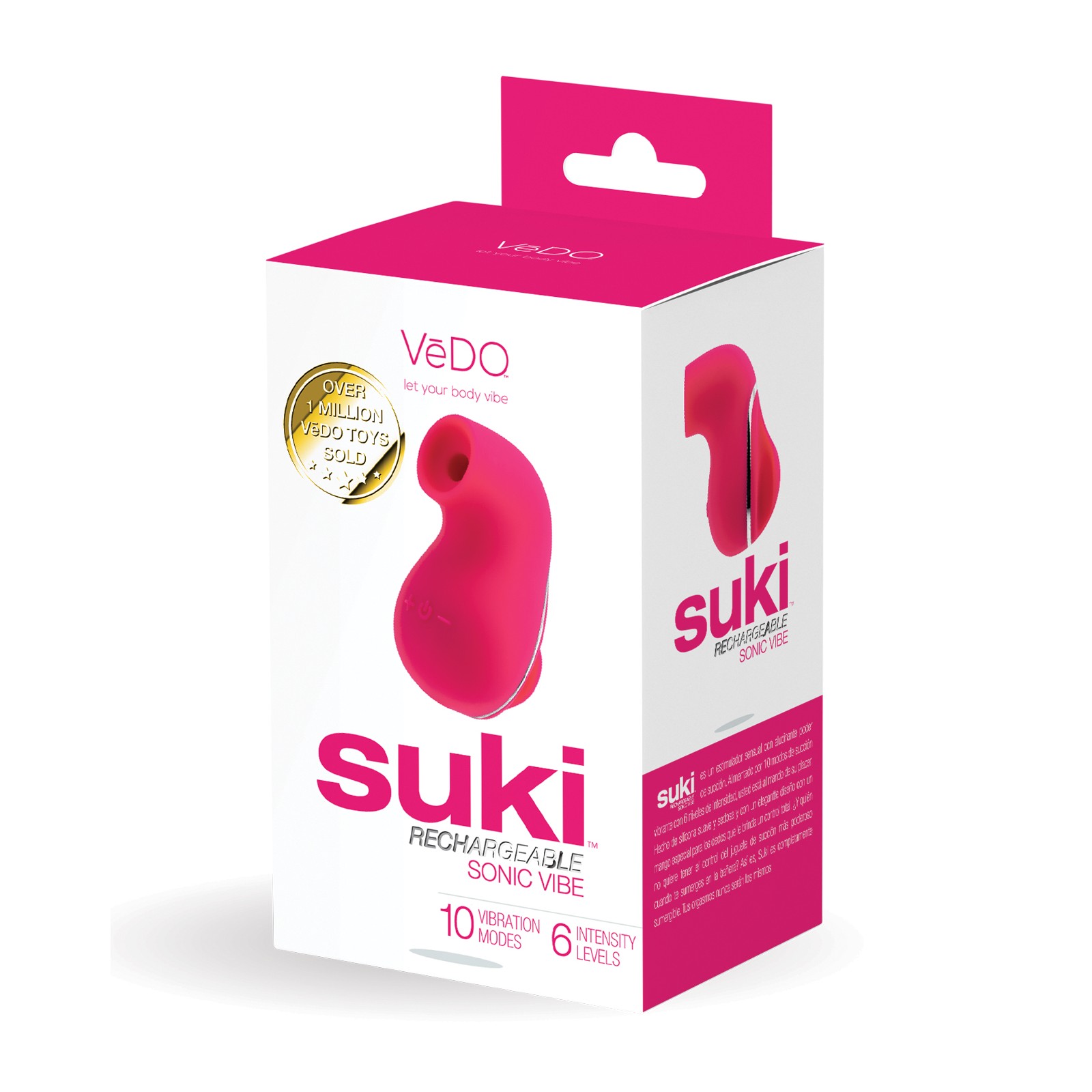 VeDO Suki Succionador Vibrante Recargable - Rosa Foxy