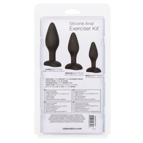 Silicone Anal Exerciser Kit for Safe Play