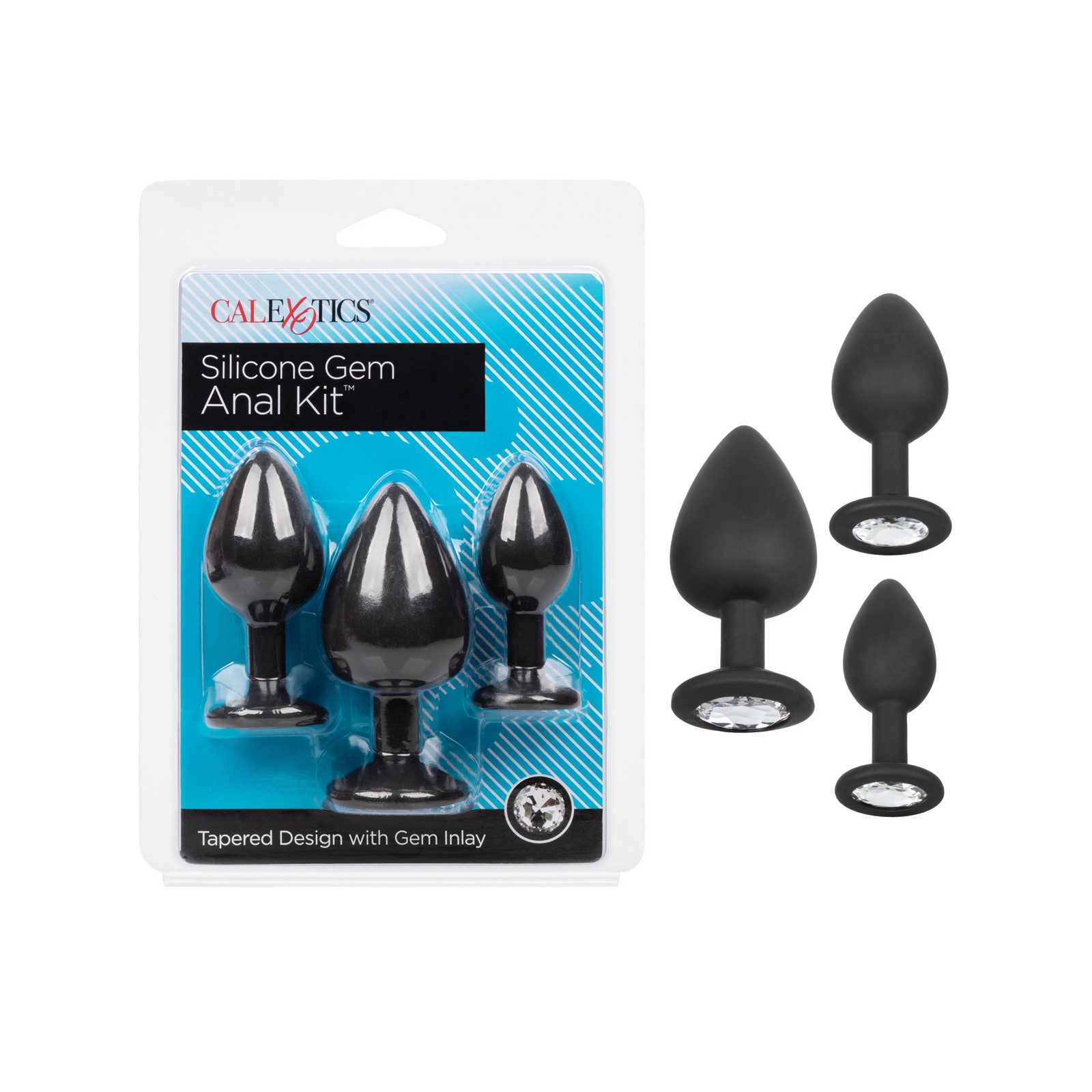 Silicone Gem Anal Kit - Black