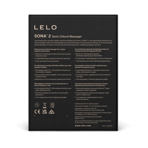 LELO Sona 2 - Elegante Negro