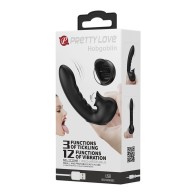 Vibrador de Dedo Suculento Pretty Love Hobgoblin Negro