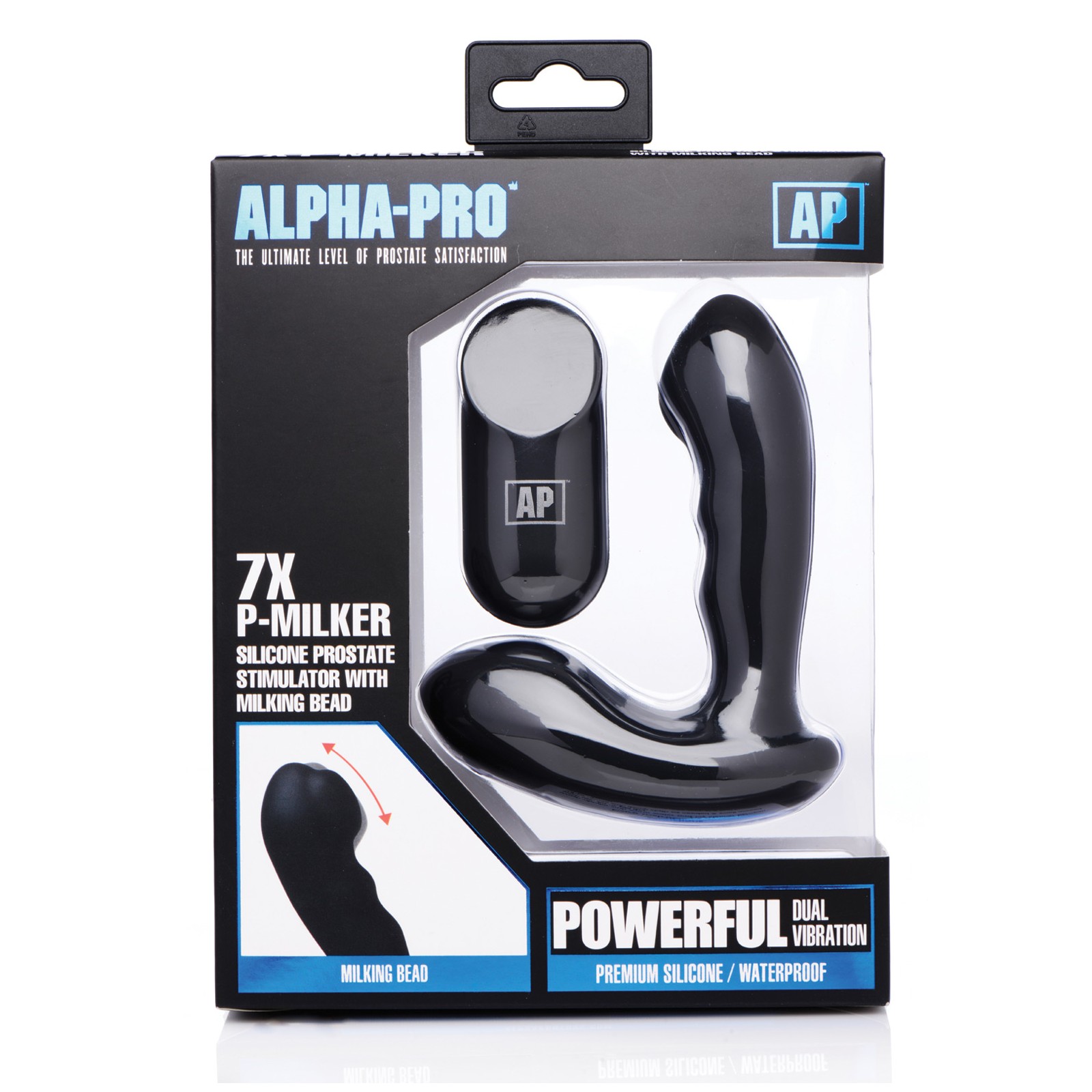 Alpha Pro 7x P-Milker Prostate Stimulator - Black