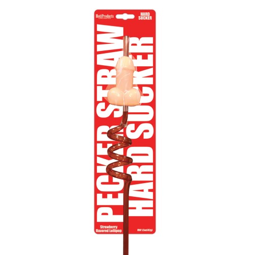 Strawberry Candy Pecker Straws - Fun Party Accessory