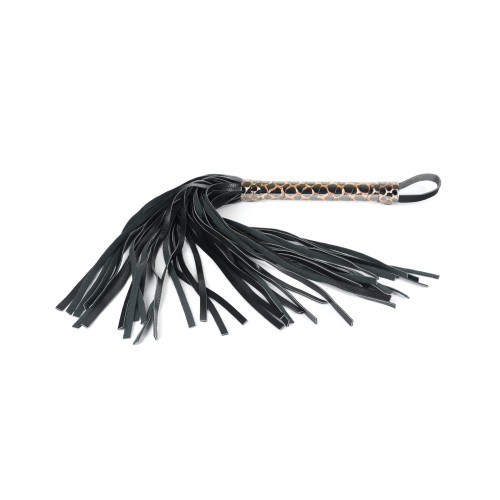 Flogger de Faux Leather Spartacus - Dorado