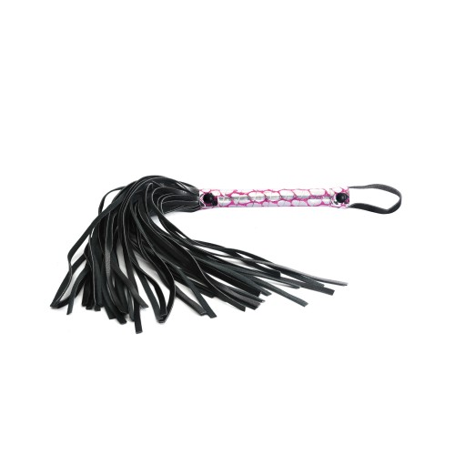 Flogger Rosa de Cuero Sintético Spartacus para Juego BDSM