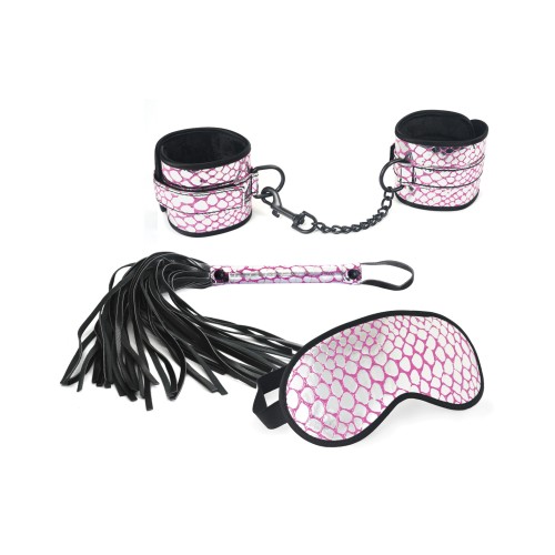 Spartacus Faux Leather Bondage Kit Pink