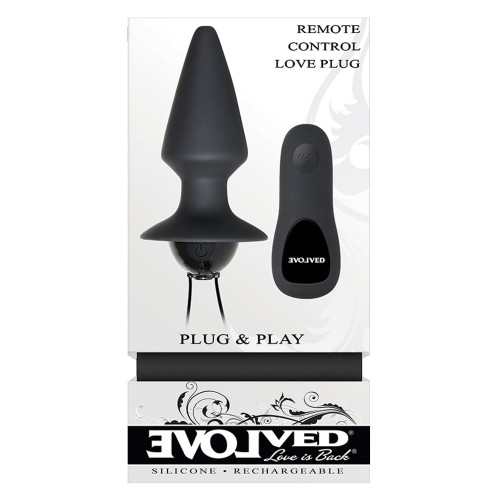 Plug Anal Control Remoto Evolved Negro