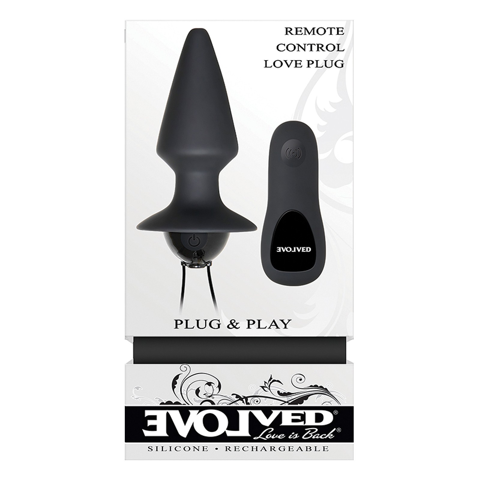 Plug Anal Control Remoto Evolved Negro