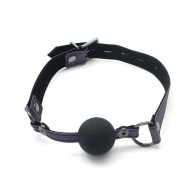 Ball Gag Spartacus Galaxy Legend de Silicona - Púrpura