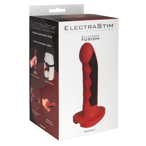 Dildo Komodo ElectraStim - Rojo/Negro