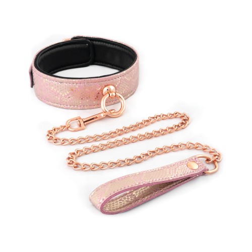 Spartacus Microfiber Collar Leash Pink