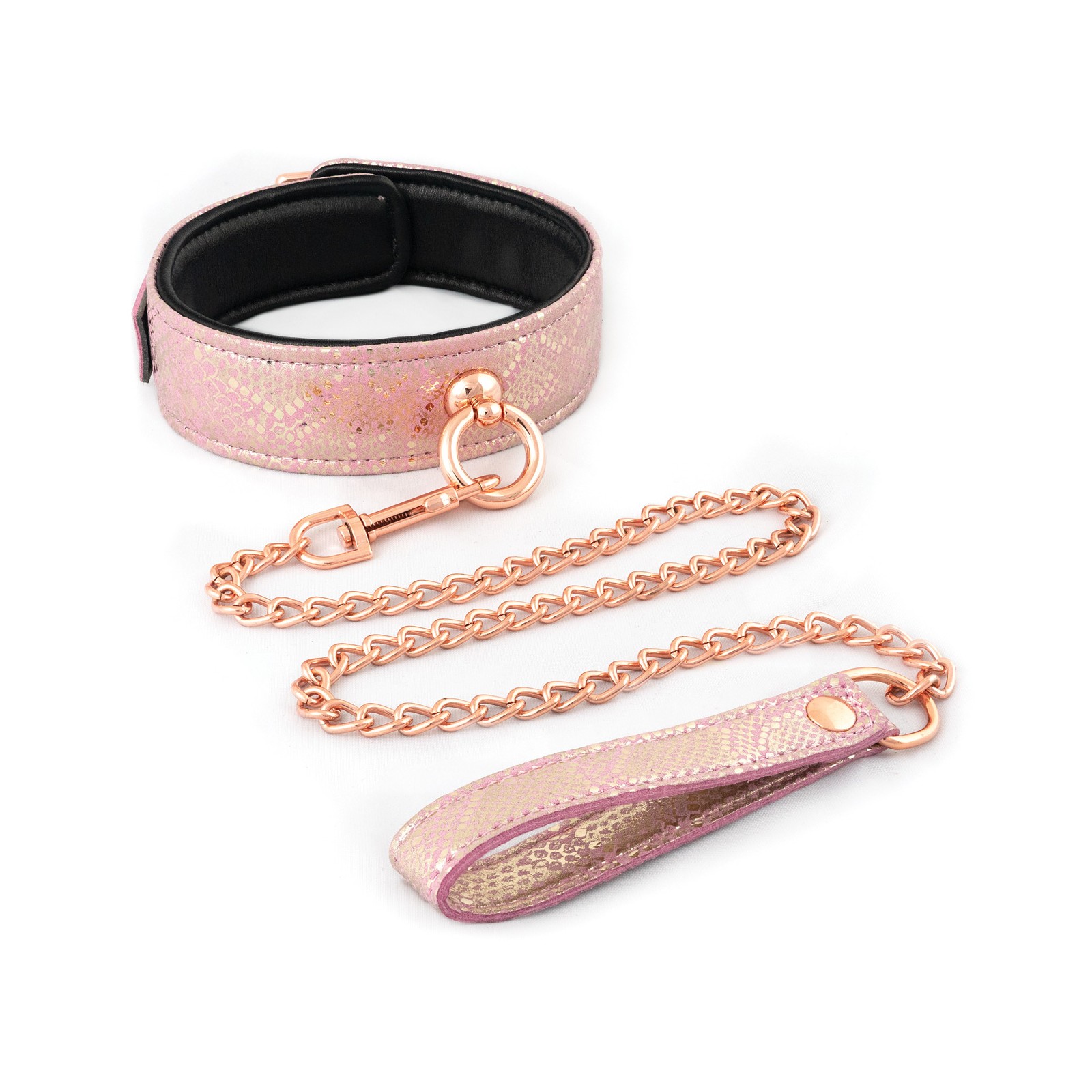 Spartacus Microfiber Collar Leash Pink