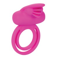 Anillo Dual Estimulador Clitorial Recargable en Rosa para Placer