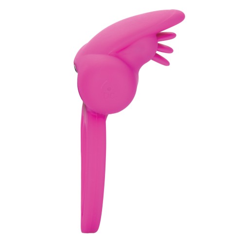 Rechargeable Dual Clit Flicker Enhancer in Pink for Pleasure