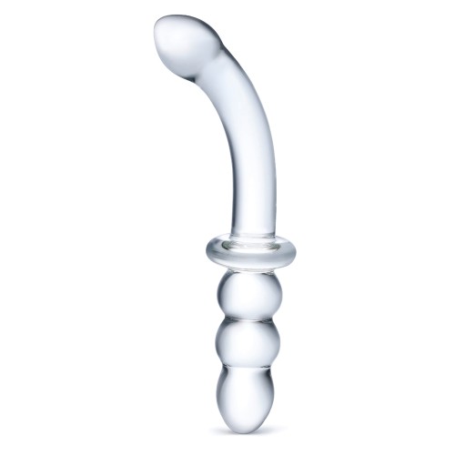 Dildo de Vidrio Ribeteado para G-Spot de 8"