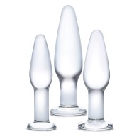 Glas 3 pc Glass Anal Training Kit for Progressive Pleasure