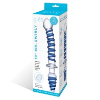 Glas 10 Mr. Swirly Dildo y Plug Anal