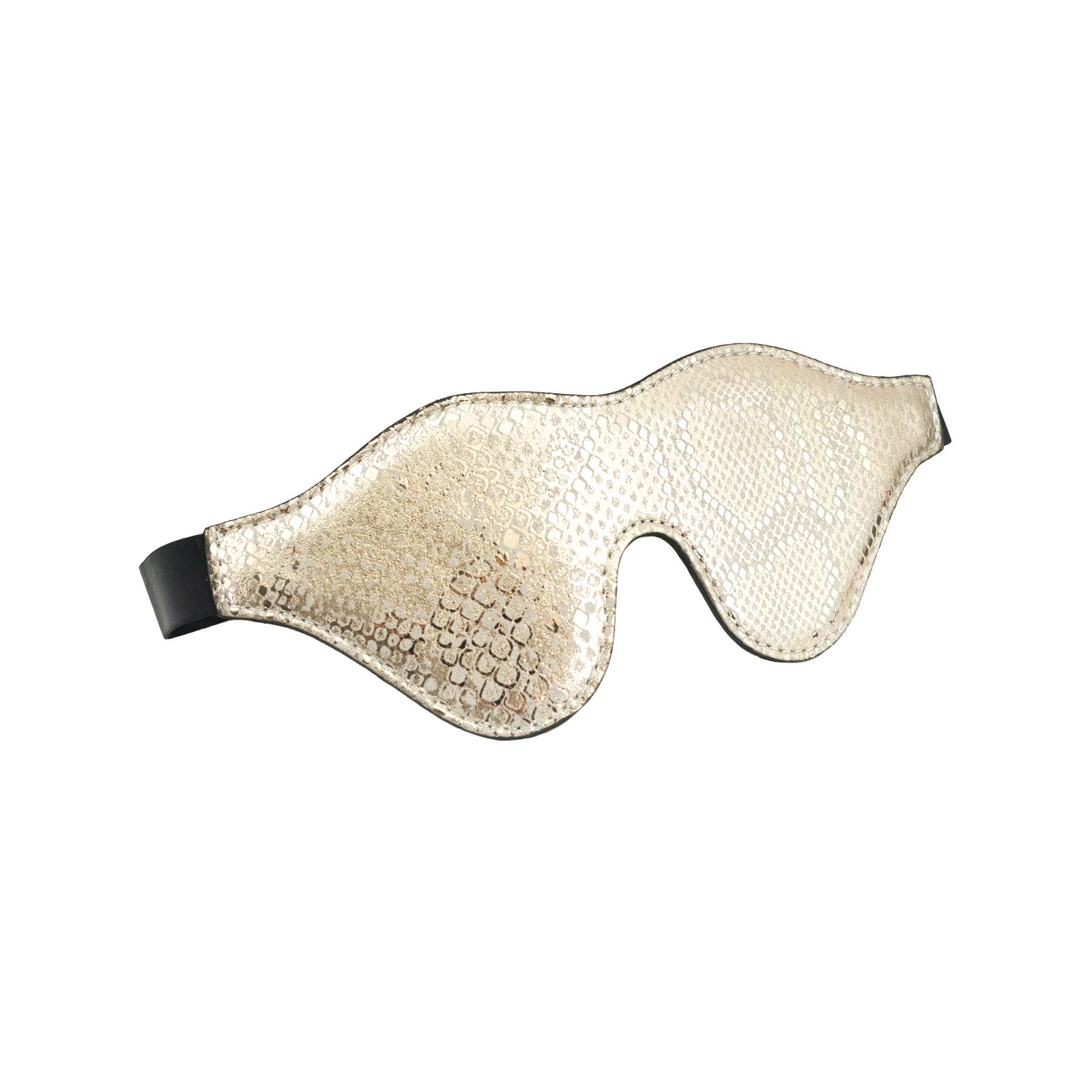 Spartacus Leather Blindfold with Snakeskin Print