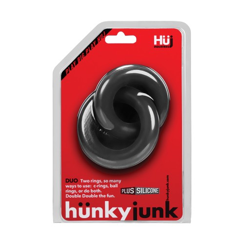 Hunky Junk Duo Linked Cock and Ball Rings