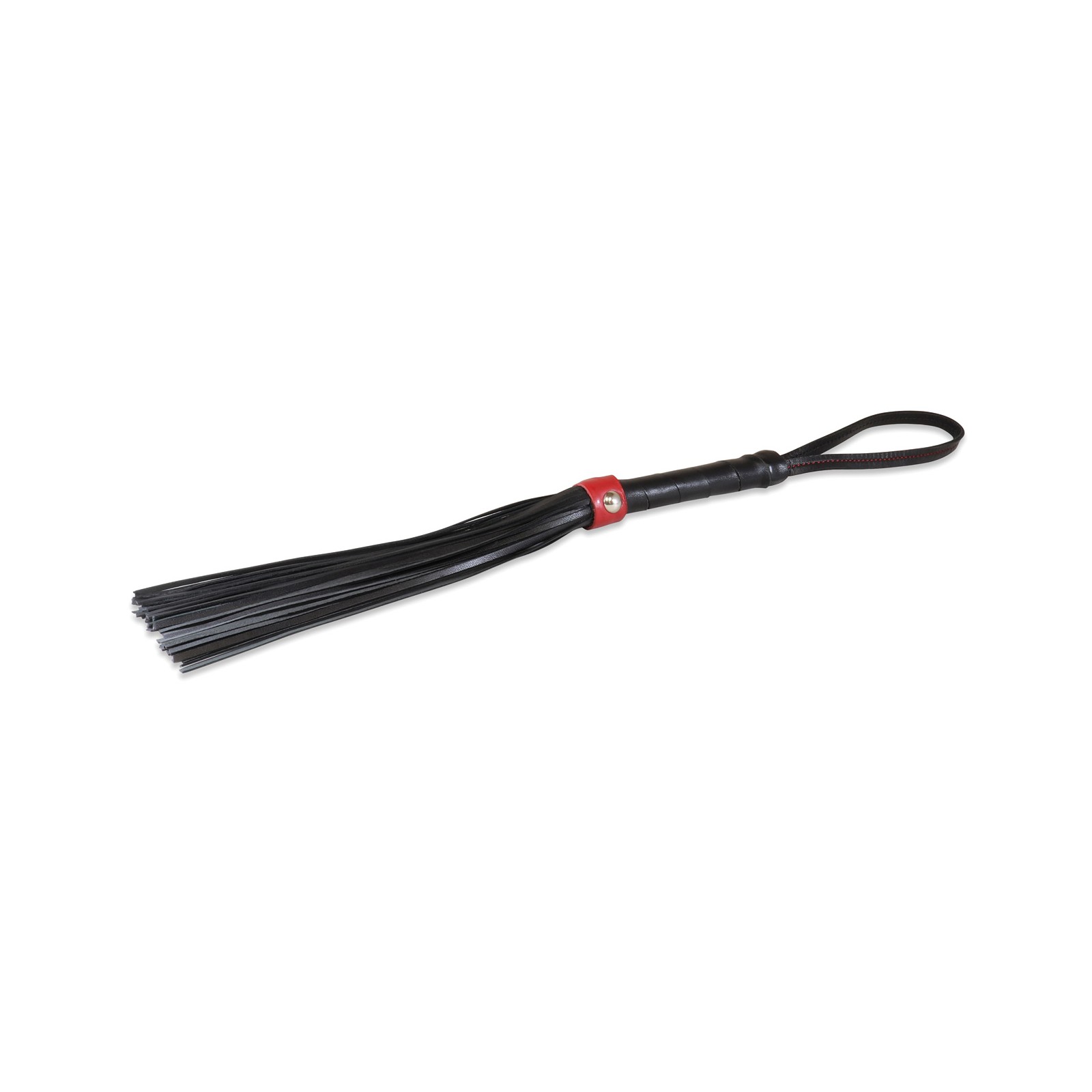 Flogger de Cordero de 14" Sultra Negro Rojo